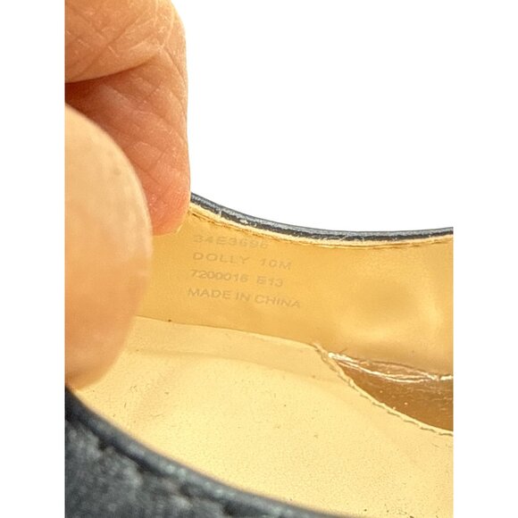 Calvin Klein Size 10 Dolly Style Black Pointed-Toe Stylist Leather Heels - Picture 10 of 11